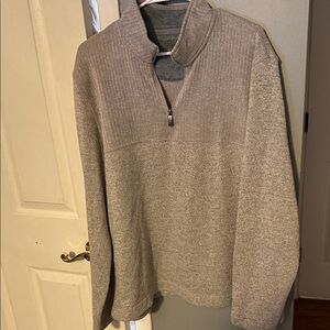 Van Heusen Men's Tan Zip-Up Sweater